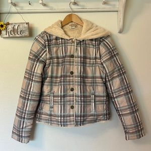 🌻 O'Neill Plaid Snowboard Hooded Winter Jacket